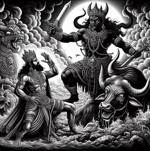 Kali Purusha is chastised